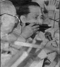 My Dad performing at a harmonica band